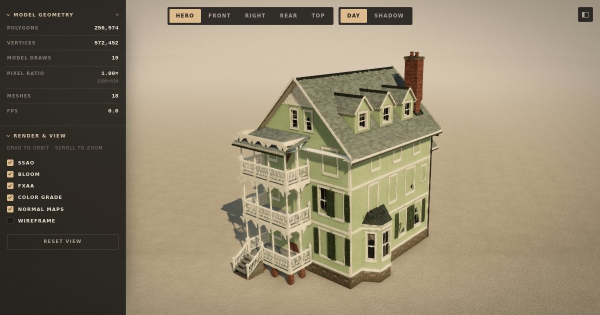 Screenshot of the 3D House demo