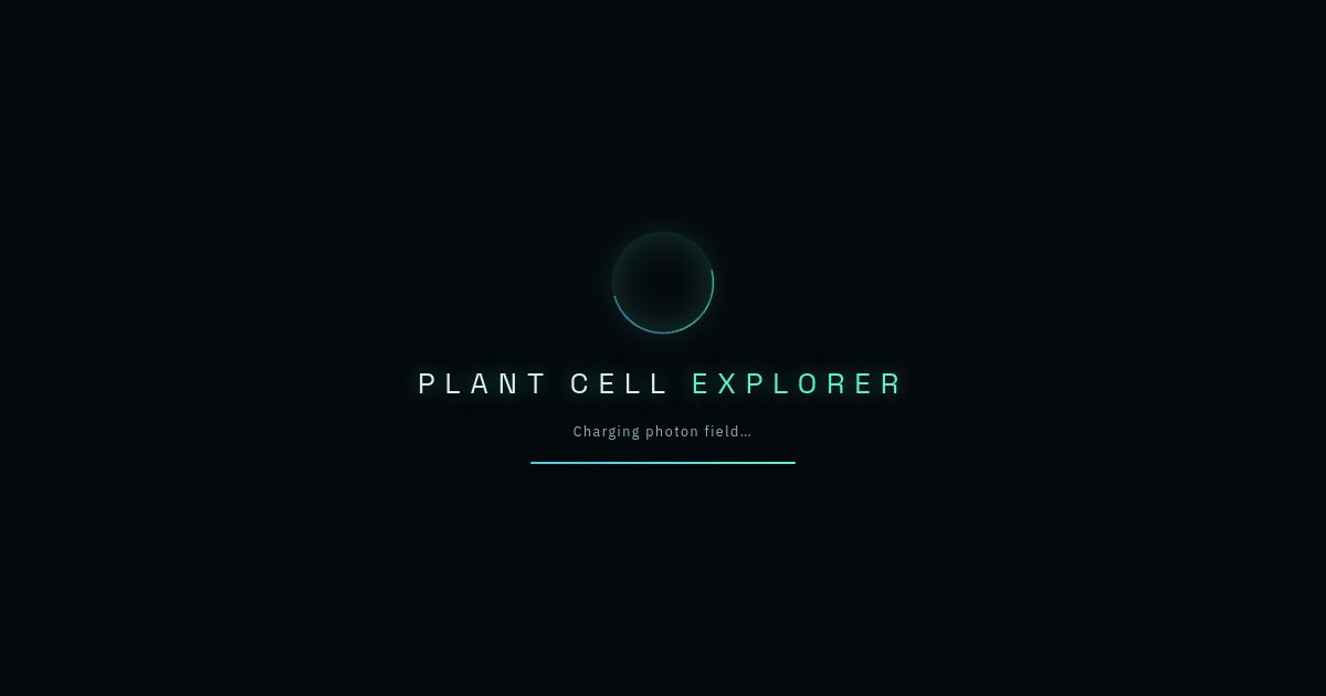 Screenshot of the Plant Cell demo