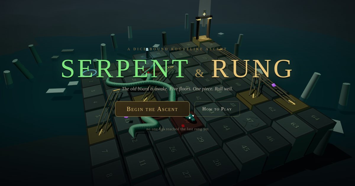 Screenshot of the Snakes And Ladders demo
