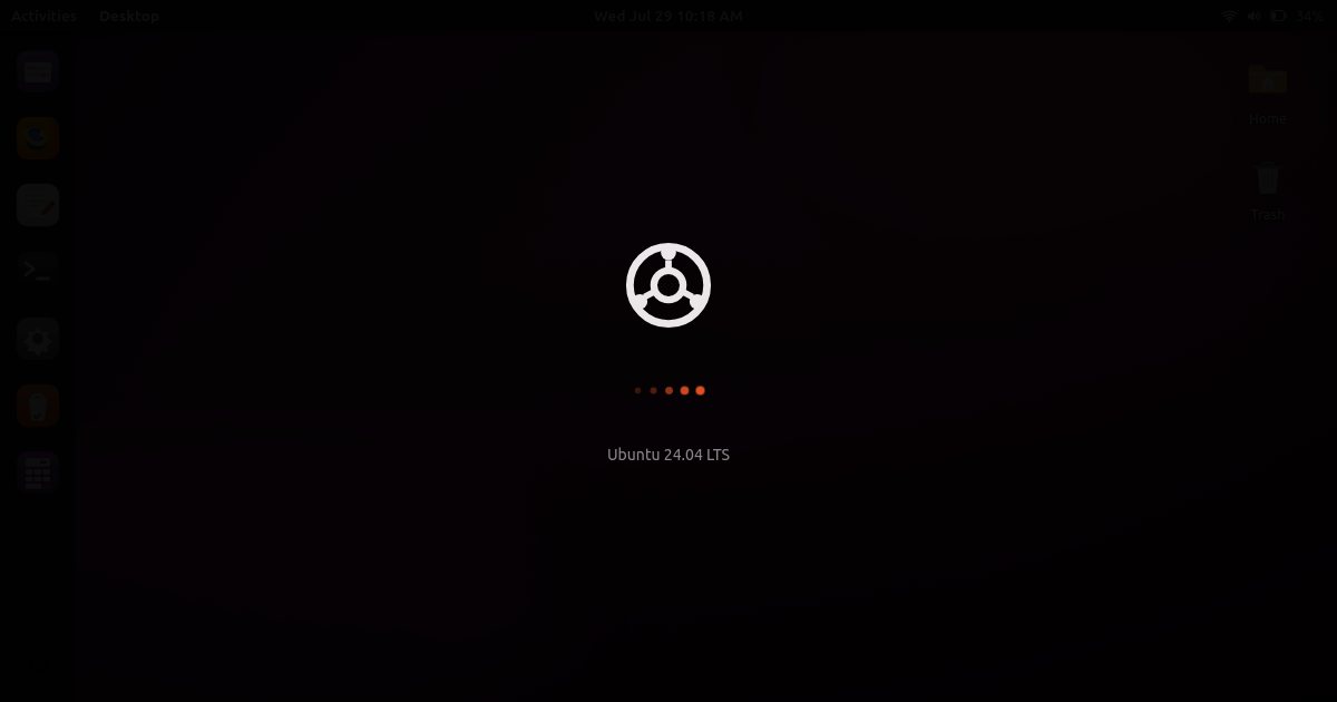 Screenshot of the Ubuntu demo