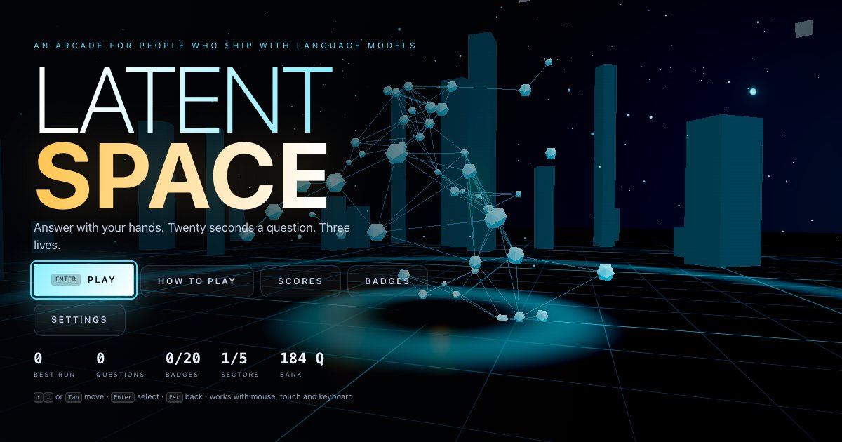 Screenshot of the 3D Quiz demo