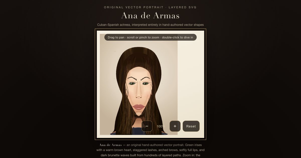 Screenshot of the Ana De Armas demo