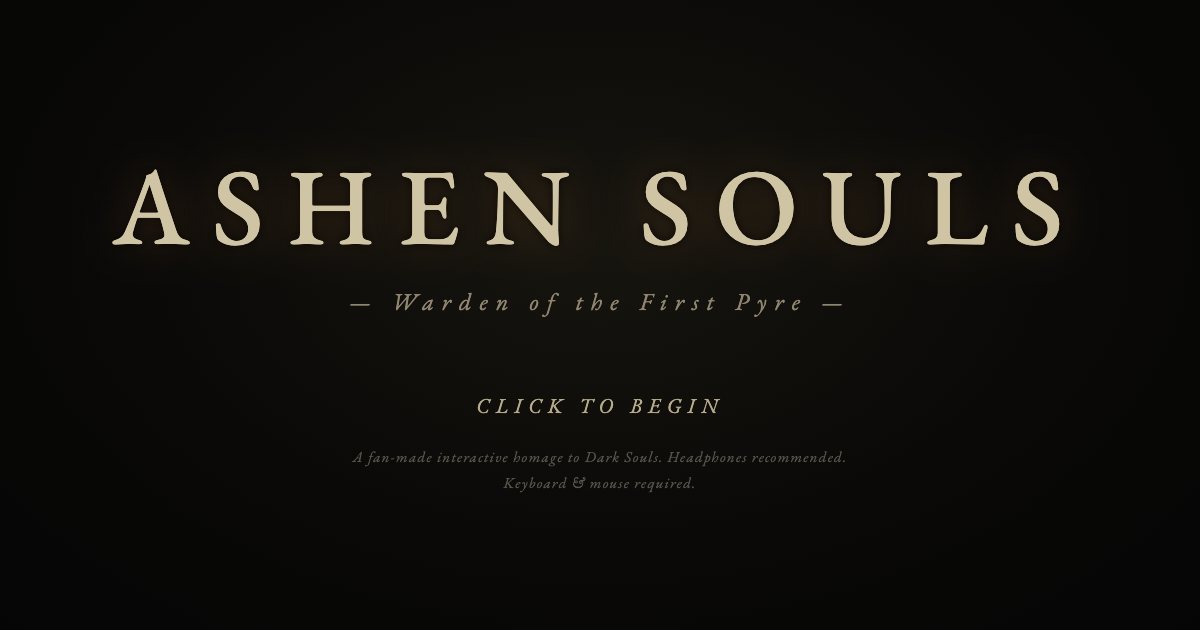 Screenshot of the Ashen Souls demo