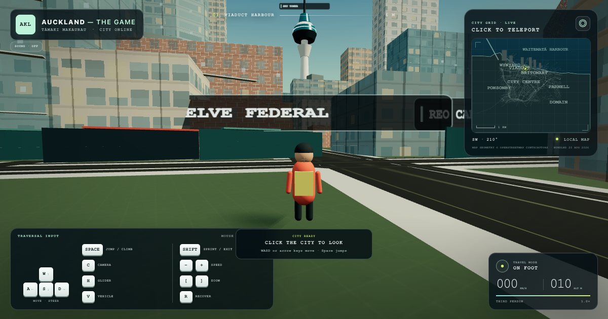 Screenshot of the Auckland Explorer demo