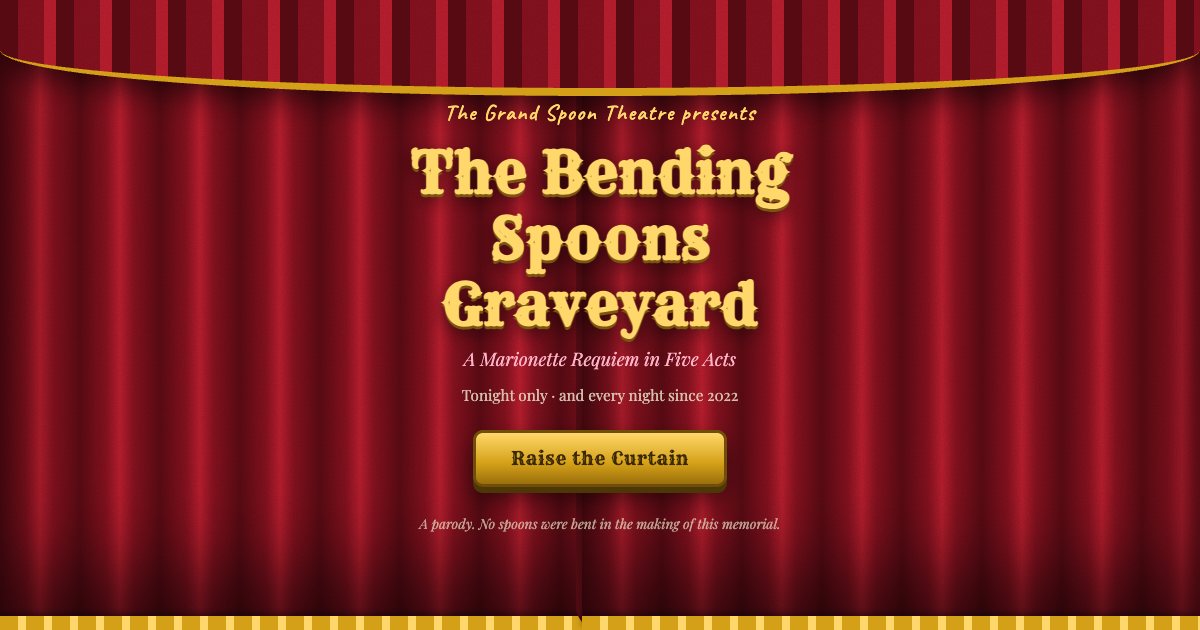 Screenshot of the Bending Spoons Graveyard demo