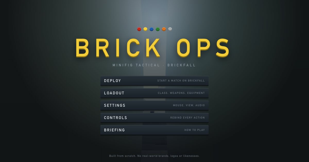 Screenshot of the Brick Ops demo