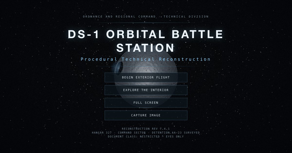 Screenshot of the Death Star demo