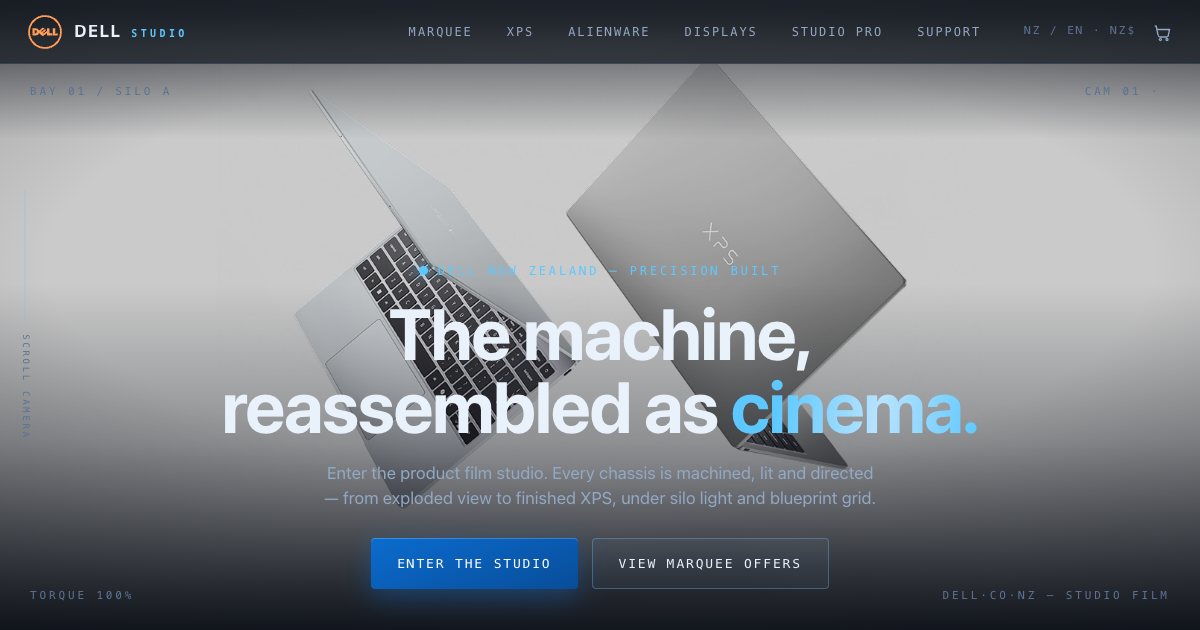 Screenshot of the Dell Landing Page demo