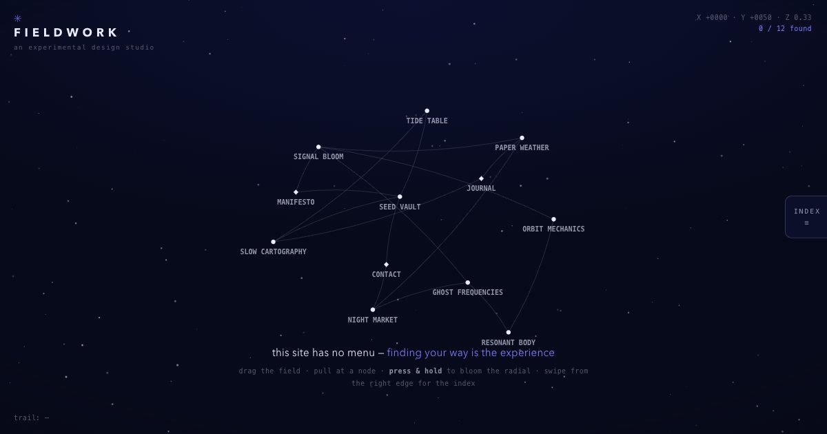 Screenshot of the Experimental Navigation Studio demo
