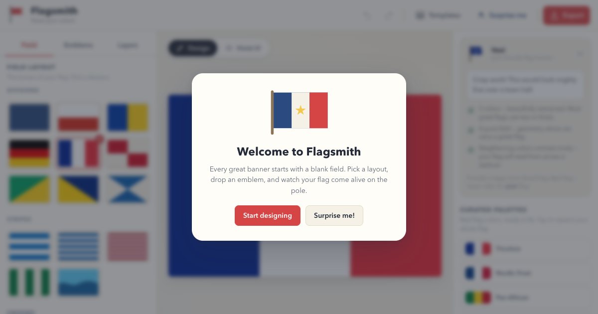 Screenshot of the Flag Designer demo