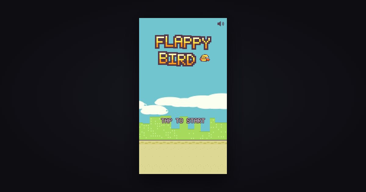 Screenshot of the Flappy Bird demo