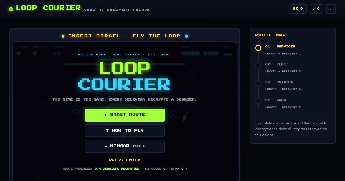 Screenshot of the Gamified Orbit Arcade demo