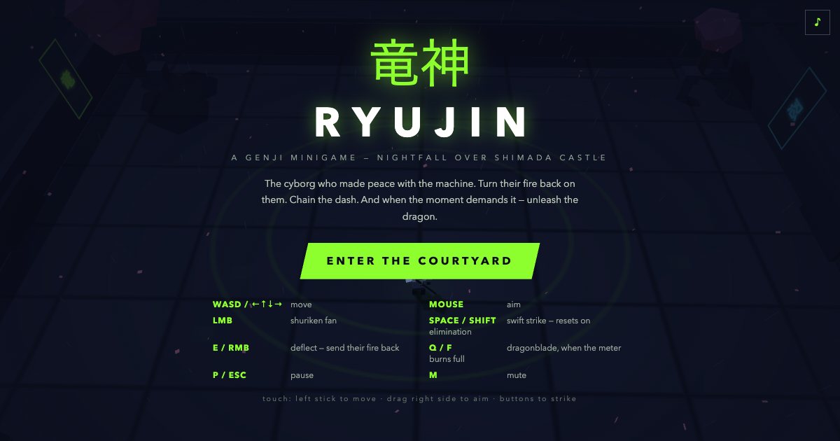 Screenshot of the Genji Minigame demo