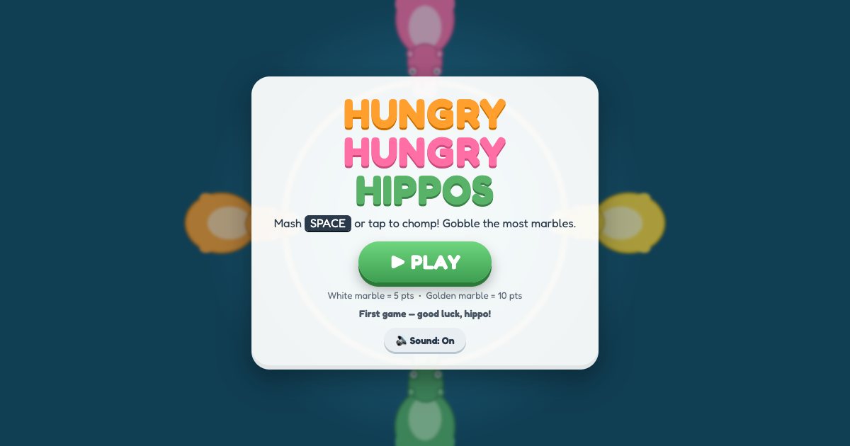 Screenshot of the Hungry Hippos demo