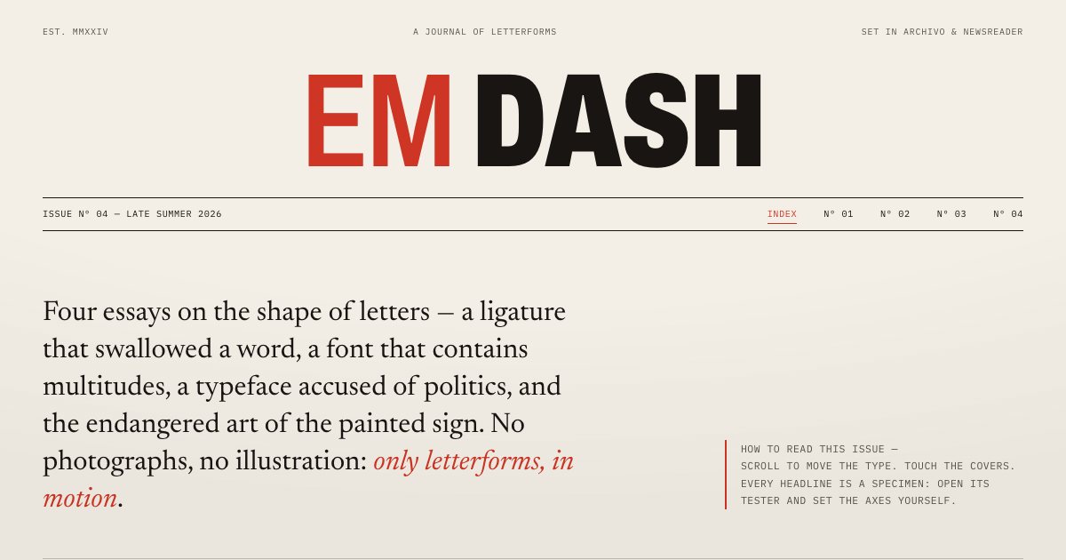 Screenshot of the Kinetic Typography Journal demo