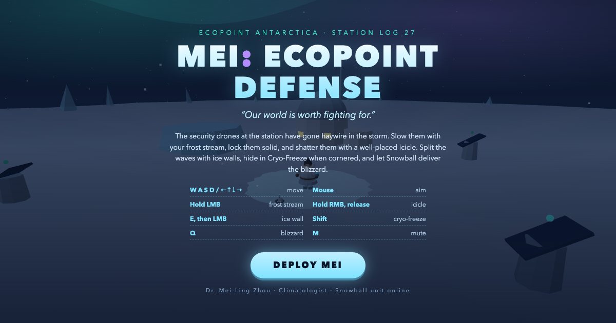 Screenshot of the Mei Minigame demo