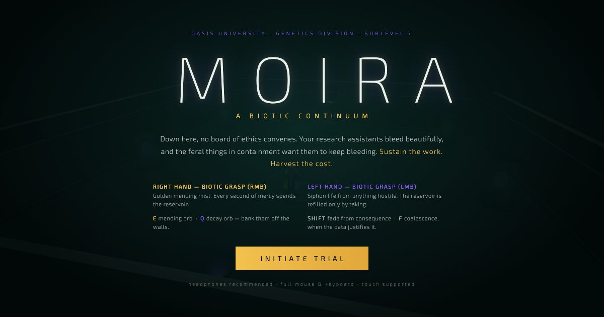 Screenshot of the Moira Minigame demo