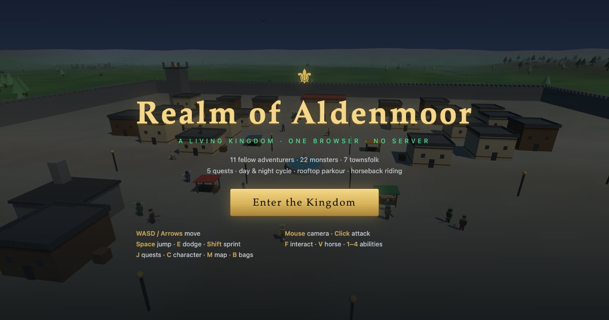 Screenshot of the Open World Mmorpg demo