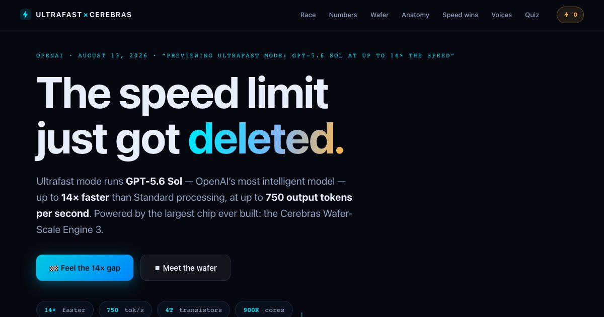 Screenshot of the Openai Ultrafast Explainer demo