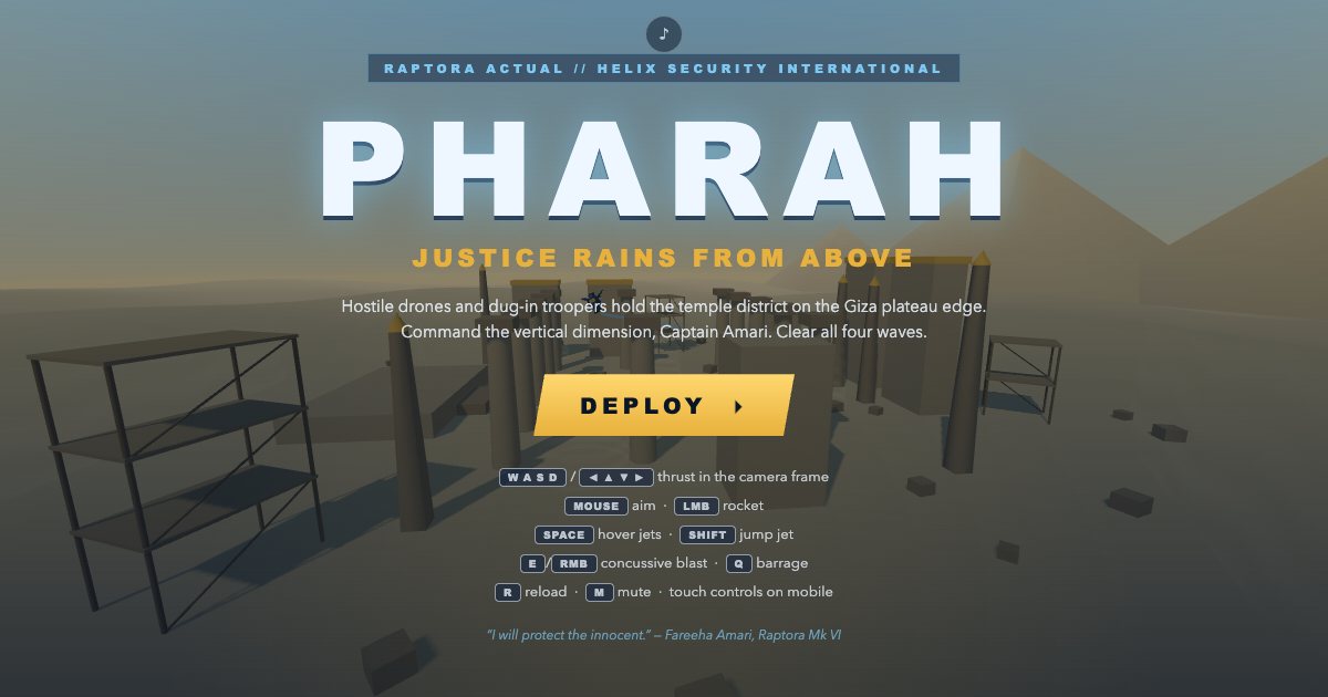 Screenshot of the Pharah Minigame demo
