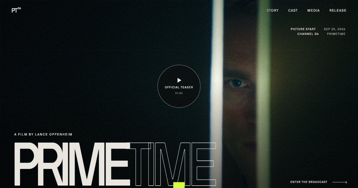 Screenshot of the Primetime Landing Page demo