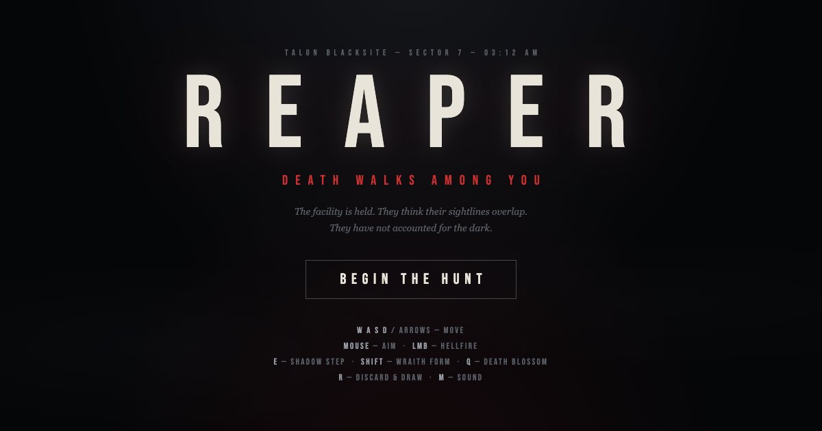 Screenshot of the Reaper Minigame demo