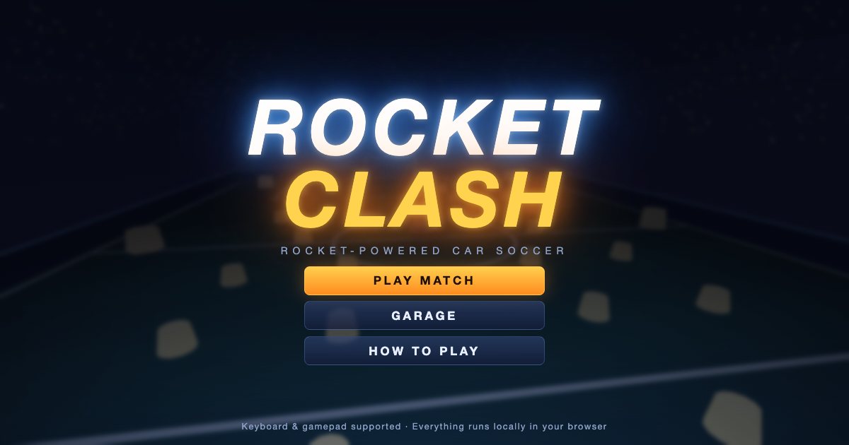 Screenshot of the Rocket League demo