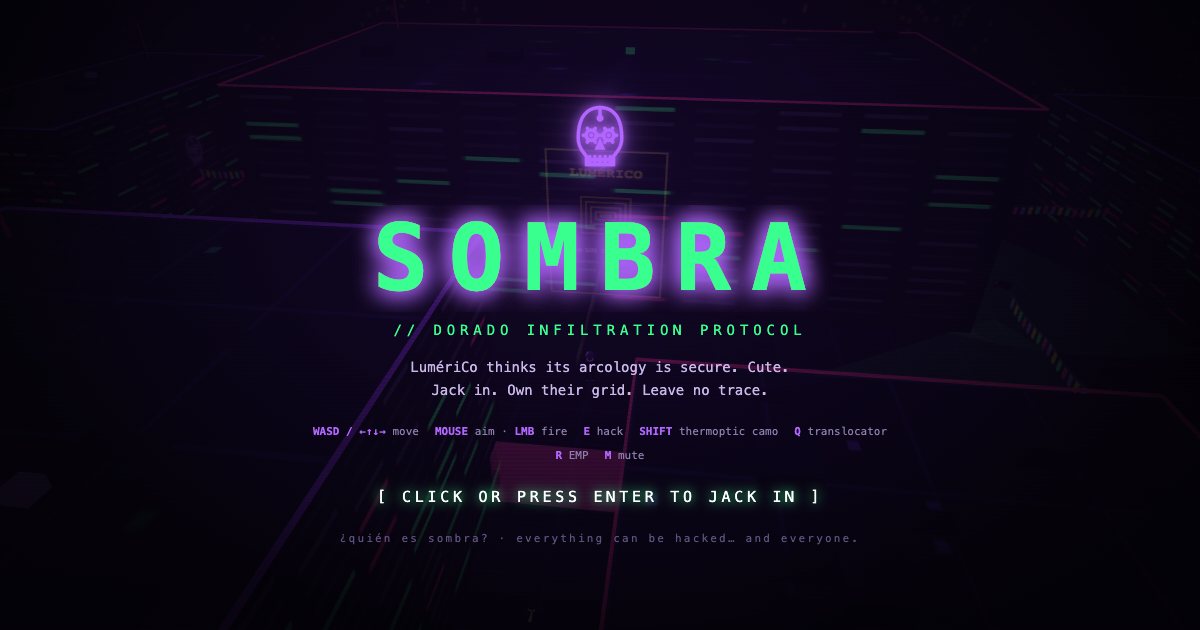 Screenshot of the Sombra Minigame demo
