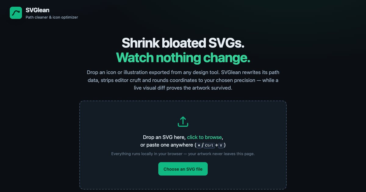 Screenshot of the Svg Optimizer demo