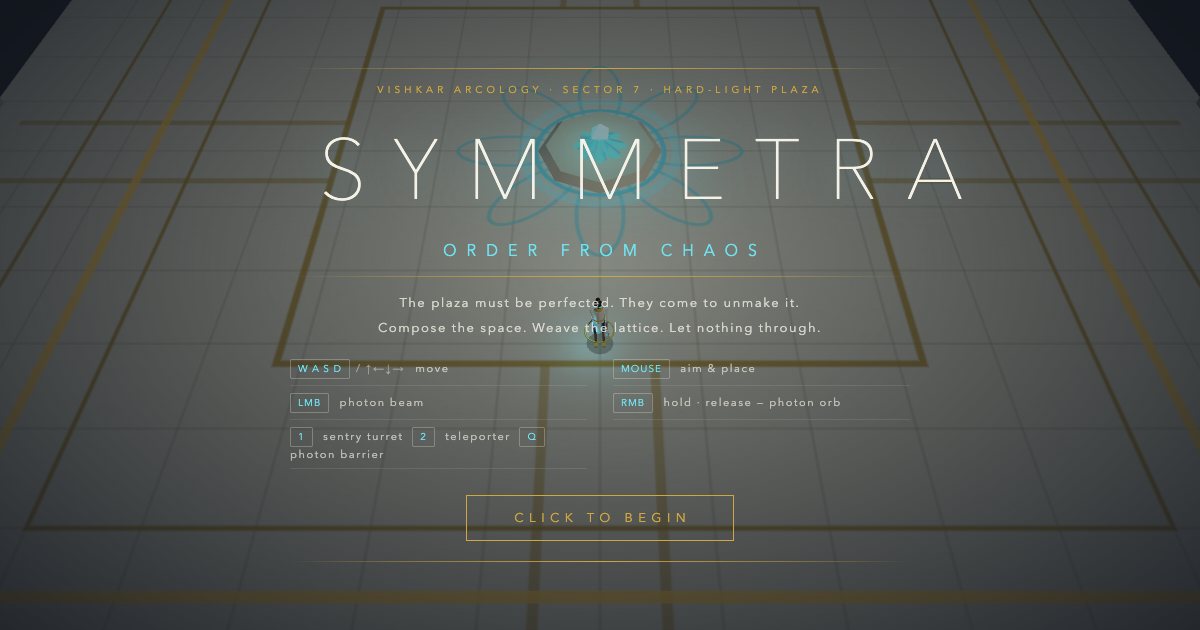 Screenshot of the Symmetra Minigame demo