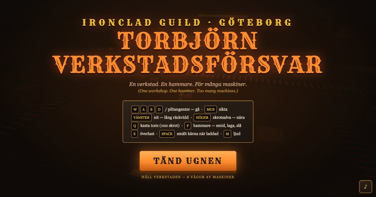 Screenshot of the Torbjorn Minigame demo