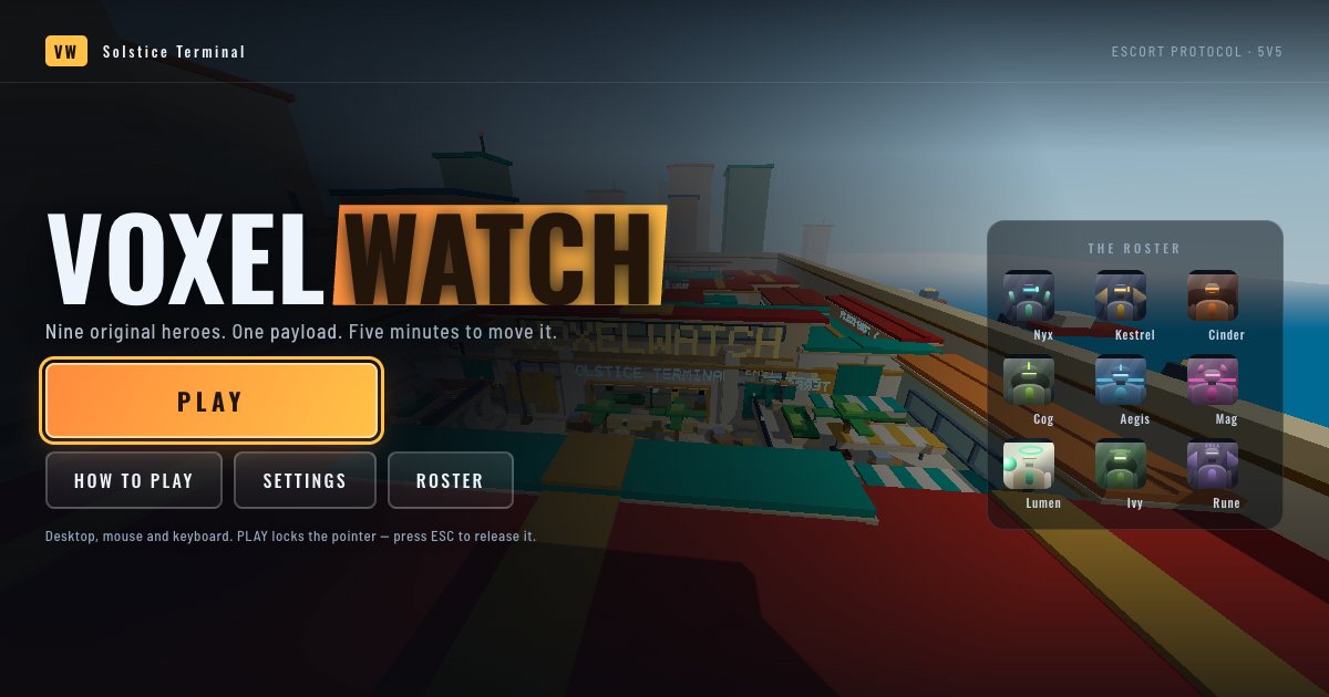 Screenshot of the Voxelwatch demo