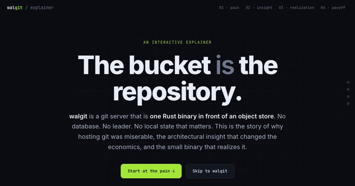 Screenshot of the Walgit Explainer demo