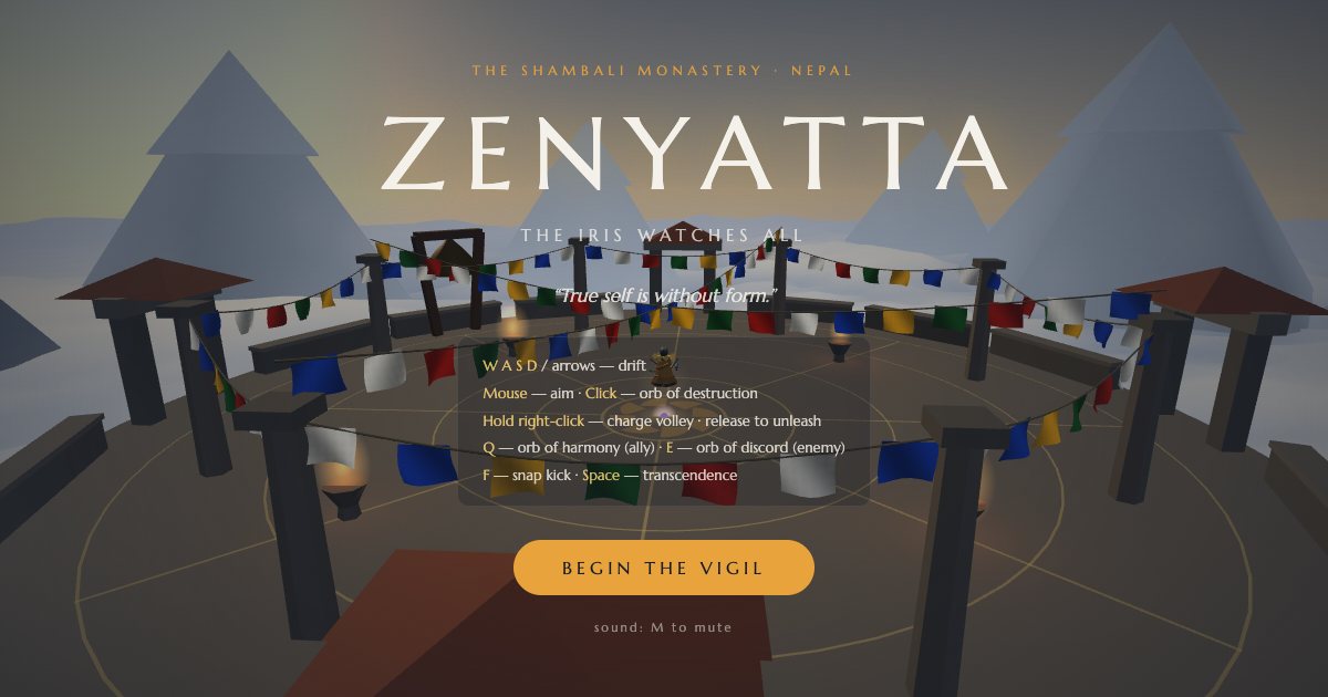 Screenshot of the Zenyatta Minigame demo